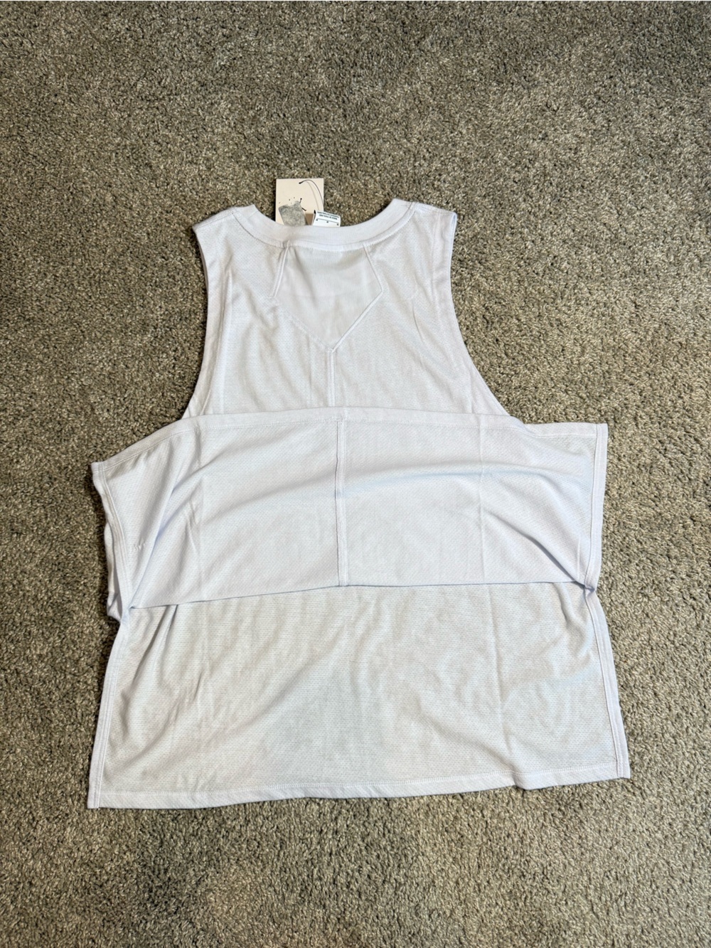 Jordan Dri-FIT women’s Tank Top White Breathable Mesh Crew Neck Size M - Picture 4 of 7